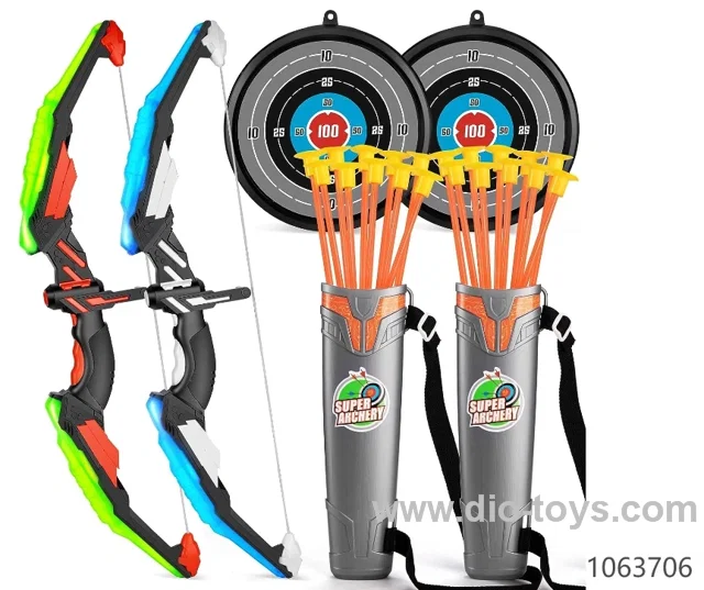 2 Pack Archery Bow Arrow Set in color box