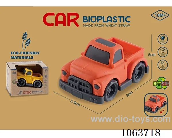 Straw material  Free Wheel Car