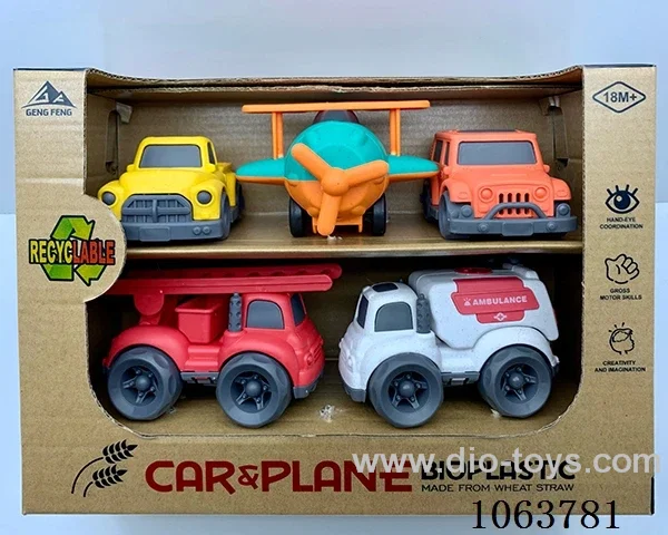 Straw material  Free Wheel Car