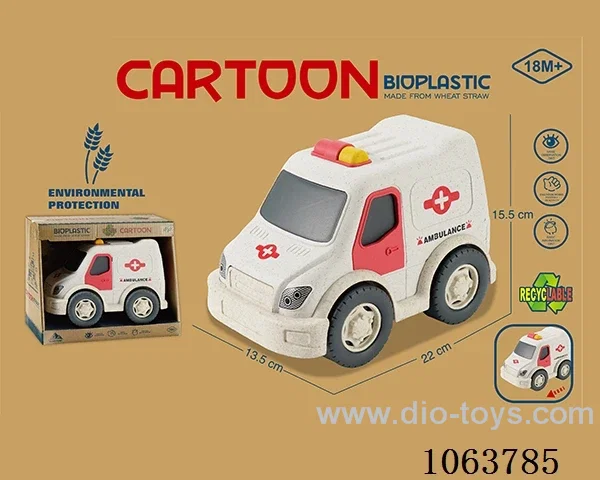 Straw material  Free Wheel Car