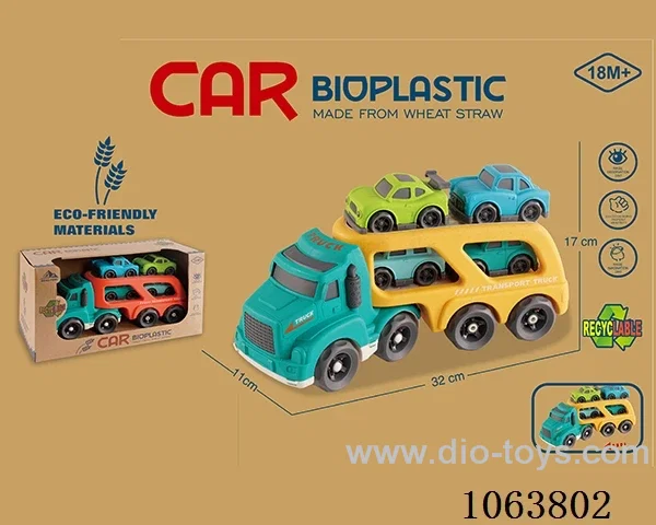 Straw material  Free Wheel Car