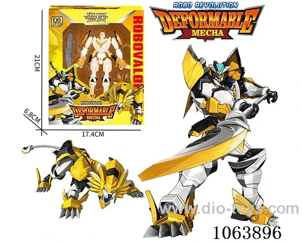 Shape-shifting warrior Lion robot