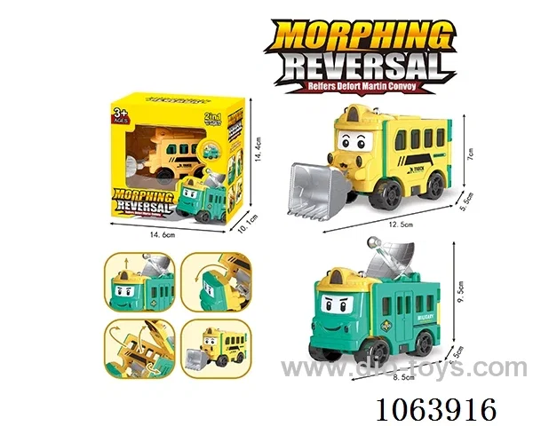 Deformation pull-back reverse turning car