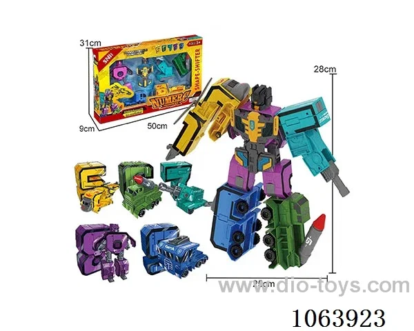 Puzzle digital morphing robot