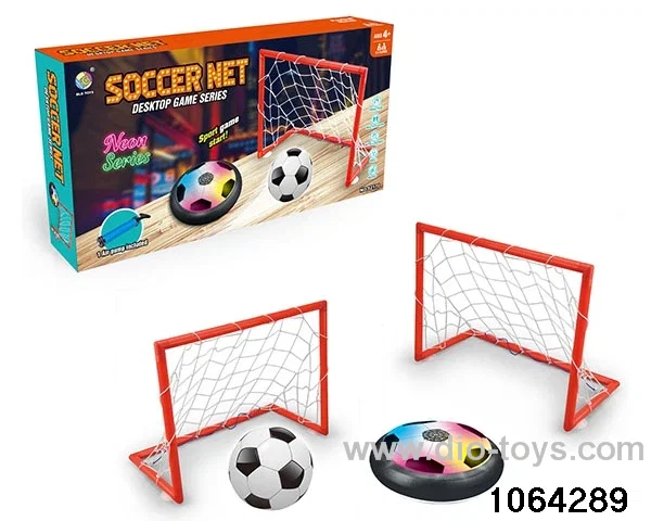 Hovering air cushion soccer ball with light in color box