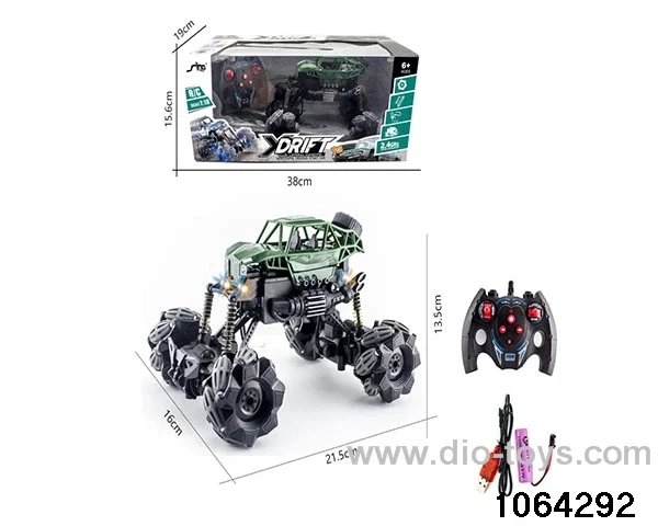 2.4GHz 1:18 RC Stunt Car with Lights in window box