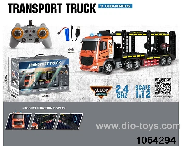 1:12 2.4G 9ch RC car with light and music in color box