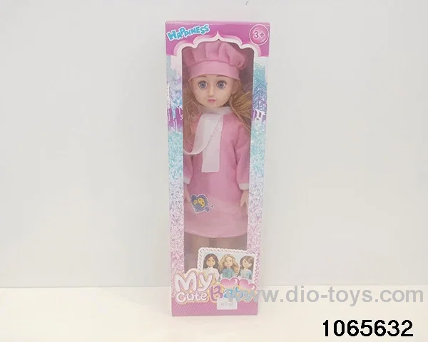 18 inch doll set with music in window box