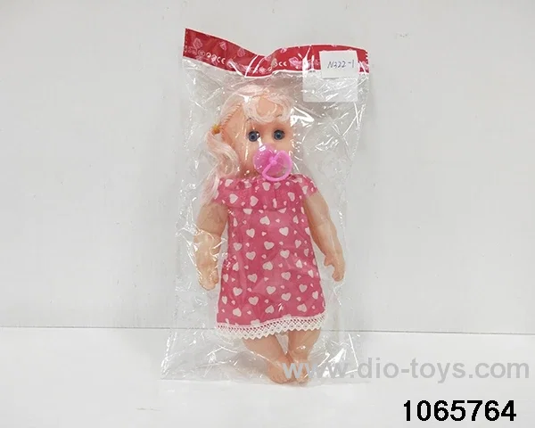 12 inch doll set with music in opp bag