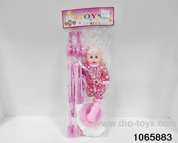 12 inch doll set in poly bag header