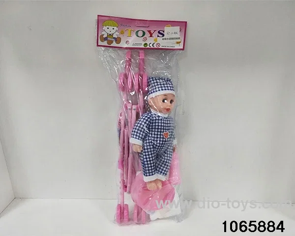 12 inch doll set in poly bag header