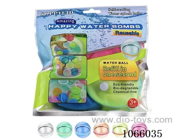 Silicone with magnetic water balloons