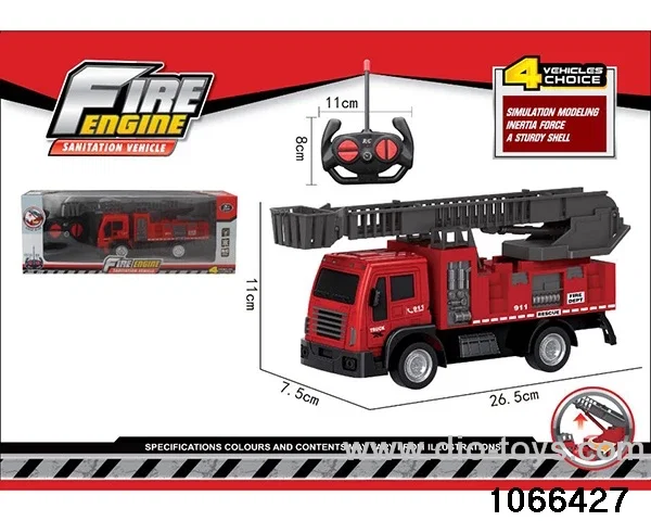 RC Fire Truck in window box