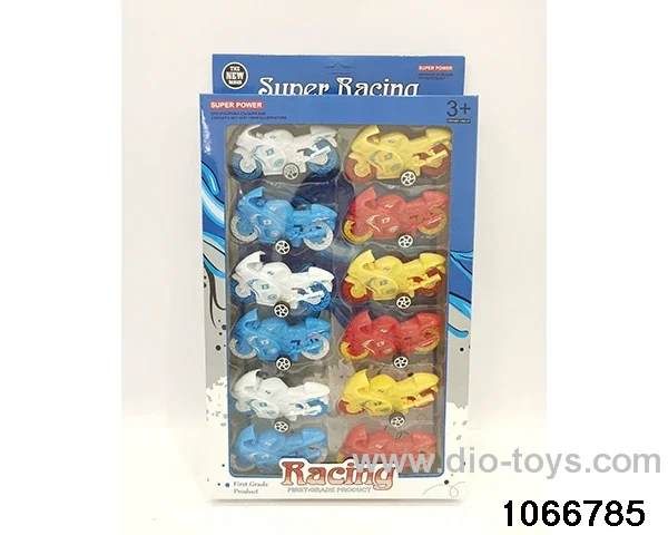 12pcs assembled boomerang motorcycle in window box