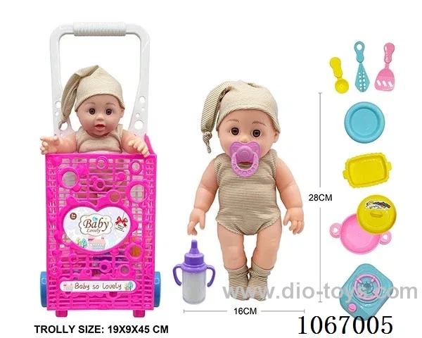 12inch doll with trolley
