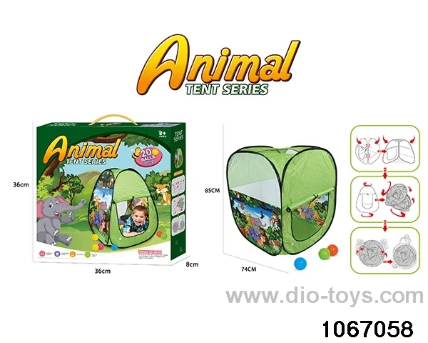 tents set in color box