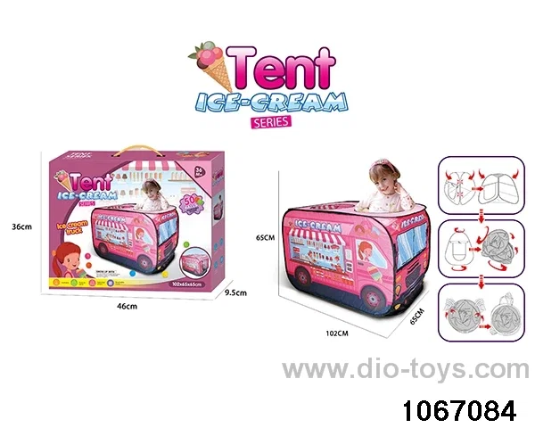tents set in color box