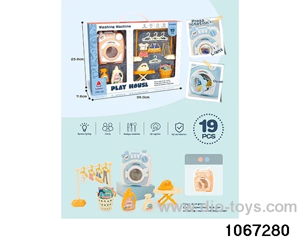 Drum washing machine in color box