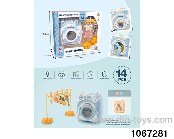 Drum washing machine in color box