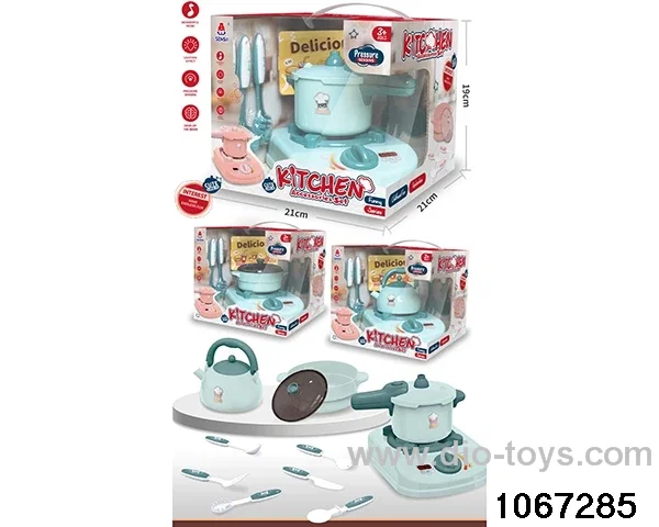 Kitchenware set green in window box
