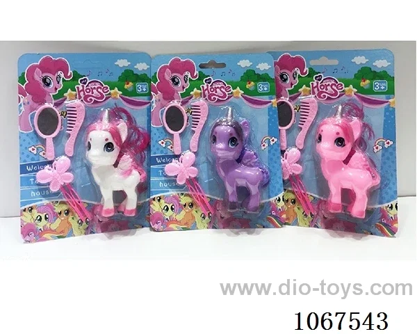 Pony with comb mirror hairpin