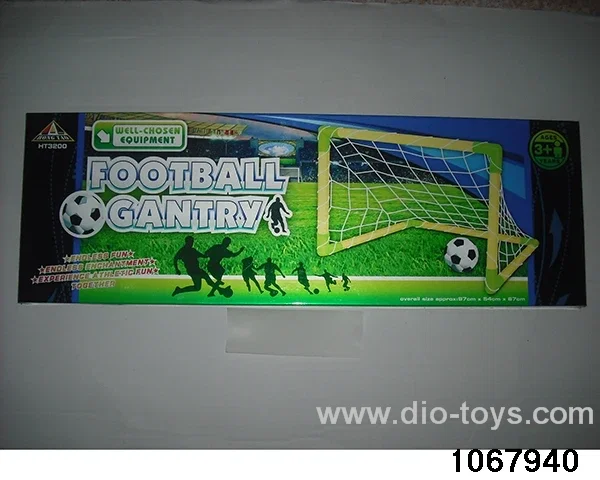 football goal in color box