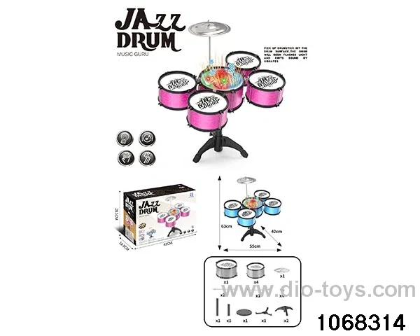 Non-plated 5-drum set (with light and without chair) in color box