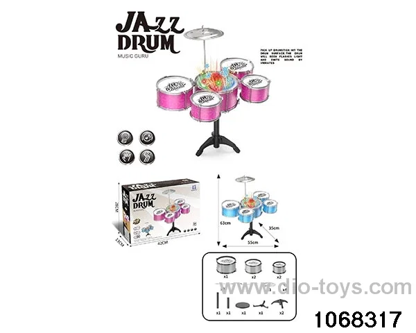Electroplated 5-drum set (with light without chair) in color box