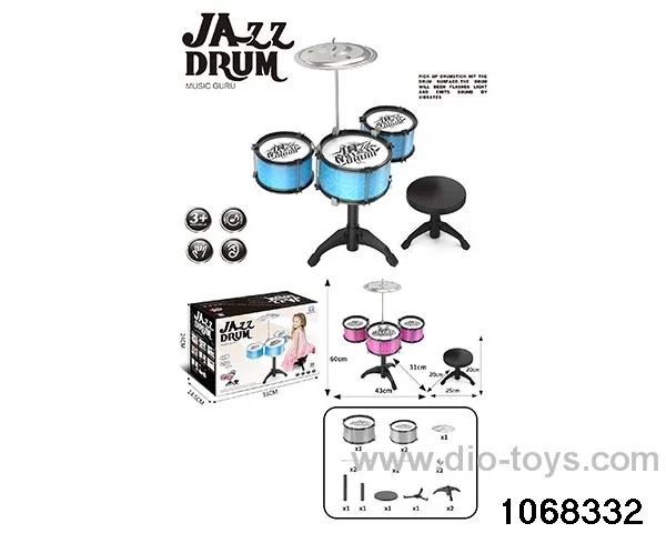 Non-plated 3-Drum Set (no light with chair) in color box