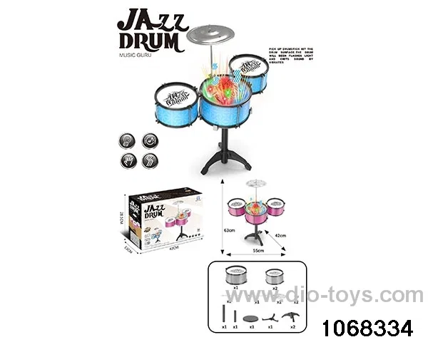 Non-plated 3-Drum Set (with light and chair) in color box