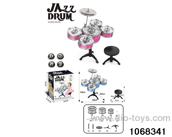 Electroplated 5-drum set (with chair) in color box