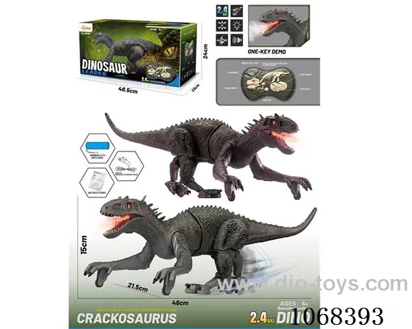 2.4G 8ch rc dinosaur with light/sound/spray