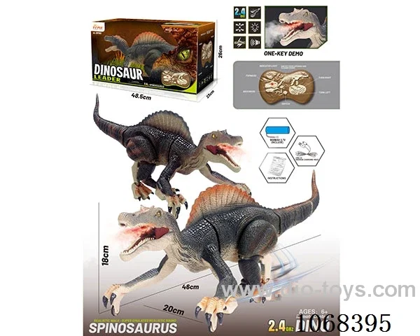 2.4G 8ch rc dinosaur with light/sound/spray
