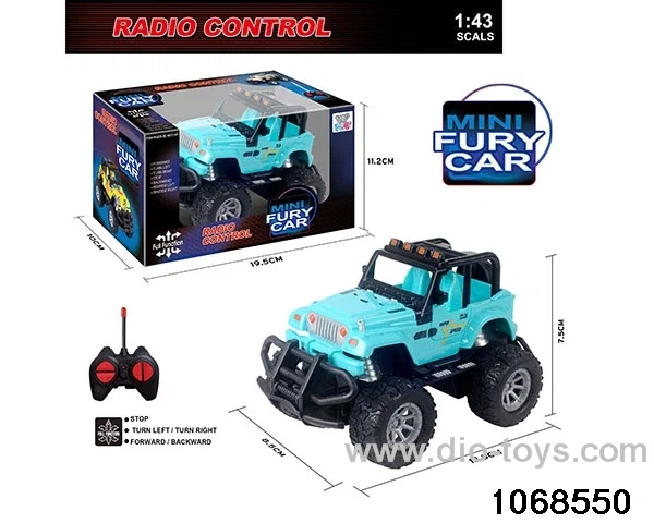 1:43 4ch RC Car with light in window box