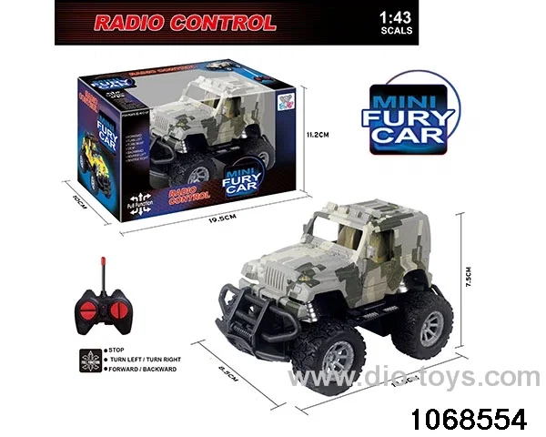 1:43 4ch RC Car with light in window box