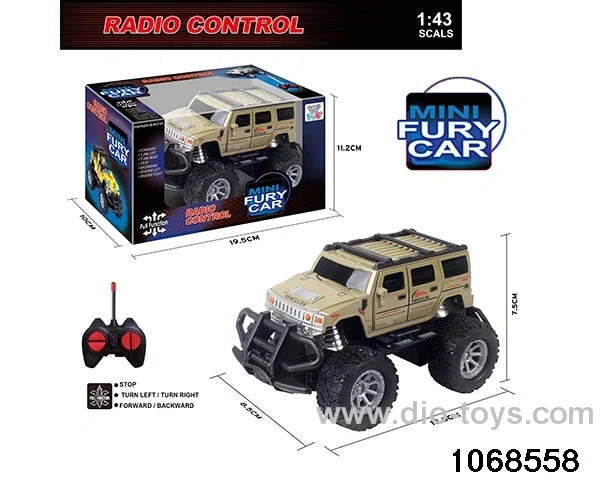 1:43 4ch RC Car with light in window box
