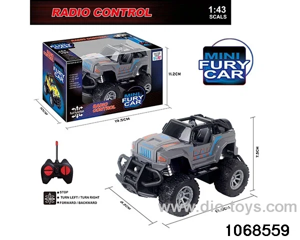 1:43 4ch RC Car with light in window box