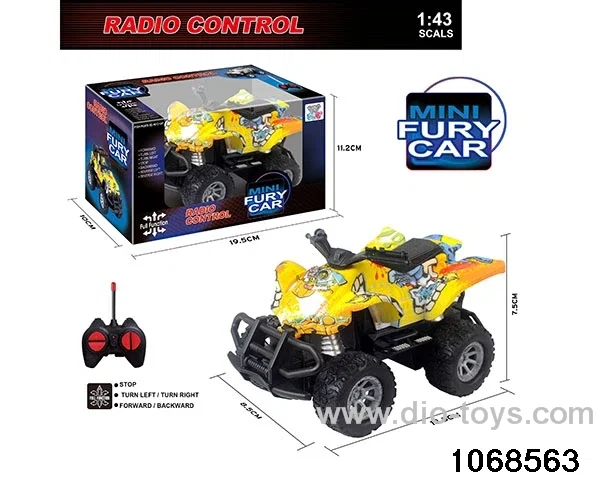 1:43 4ch RC Car with light in window box