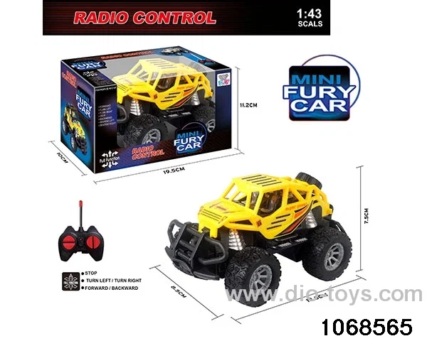 1:43 4ch RC Car with light in window box