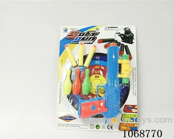 EVA soft gun with bowling ball