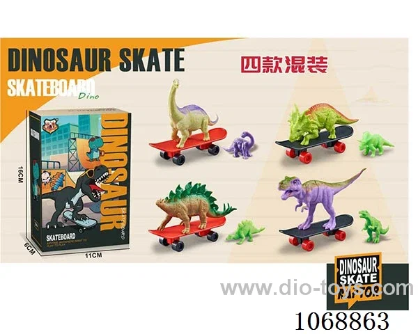 Dinosaur + finger skateboard