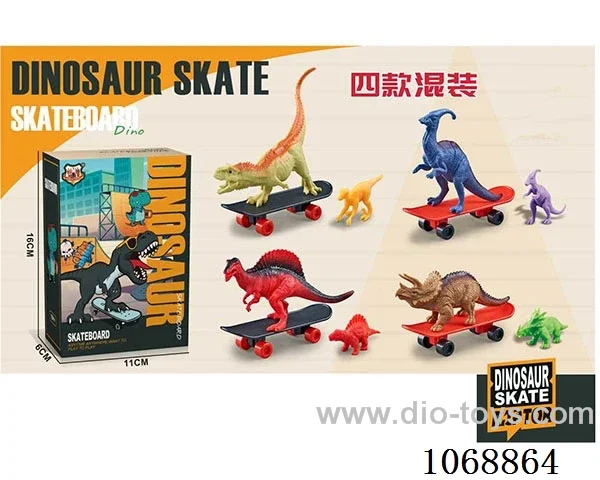 Dinosaur + finger skateboard