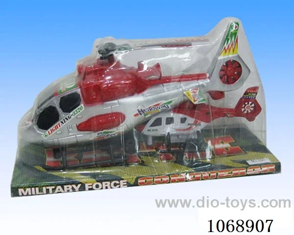 Pull-back helicopter + skid plane
