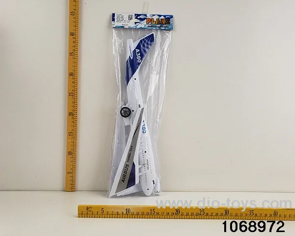 Inertial aircraft (three lights, sound) in PP bag with header