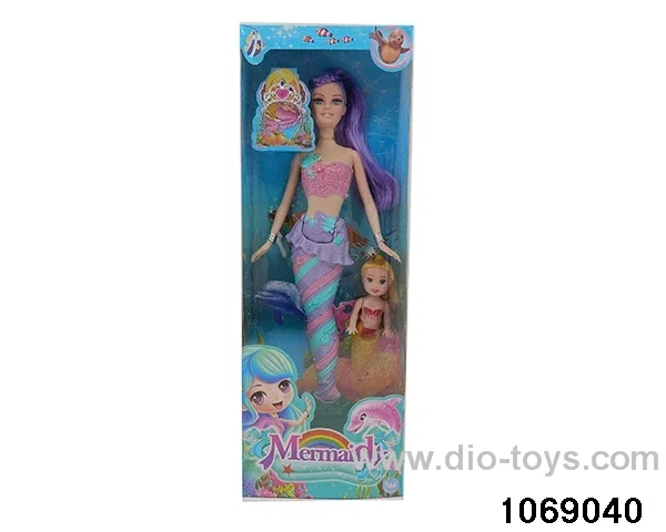 11 inch mermaid with light in window box