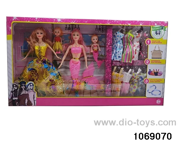 11 inch doll+Mermaid (with lights) in window box
