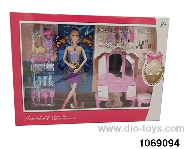 11 inch doll with light and music in window box