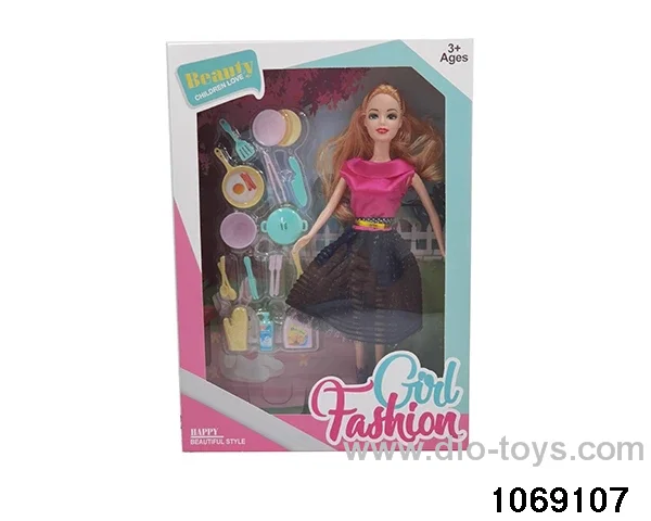 11 inch doll with light and music in window box