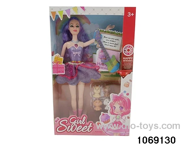 11 inch doll with light and music in window box