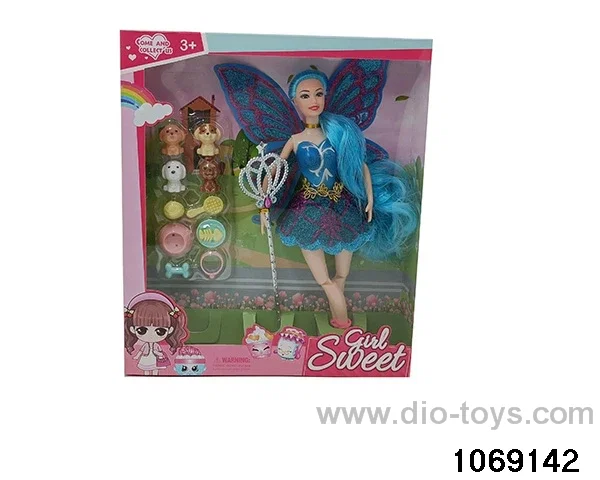 11 inch doll with light and music in window box